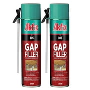Akfix 805 Gaps & Cracks Insulating Foam, Window and Door, 25.3 oz, Straw Use, 2 Pack
