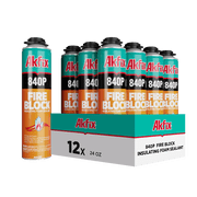 Akfix 840P Fire Rated Polyurethane Gun Foam 25.3 oz--12 Pack