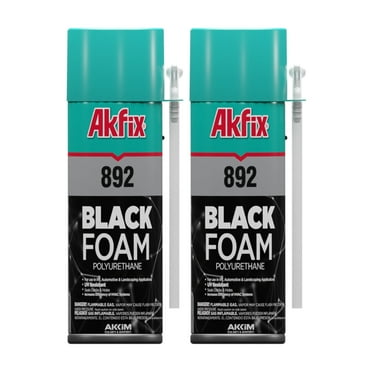 Akfix 892 Black Foam Sealant & Adhesive 12 oz -2 Pack