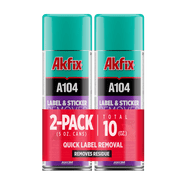 Akfix A104 Adhesive Remover Spray for Labels and Stickers, 6.7 oz - 2 Pack