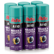 Akfix A110 Brake Cleaner Non Chlorinate Spray, Fast Drying, 12.35 oz, 6 Pack