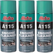 Akfix A115 Engine Cleaner Spray, Silicone-Free Automotive Degreaser, 16.9 oz, 3 Pack