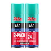 Akfix A60 Electrical Contact Cleaner Spray, Fast Drying 12 oz, 2 Pack