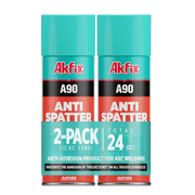 Akfix A90 Anti Spatter Spray for Welders, Arc MIG and TIG, 12 oz, 2 Pack