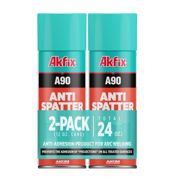 Akfix A90 Anti Spatter Spray for Welders, Arc MIG and TIG, 12 oz, 2 Pack
