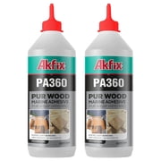 Akfix PA360 Waterproof Polyurethane Wood Marine Adhesive 15.4 fl oz-2 Pack