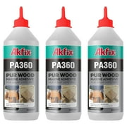 Akfix PA360 Waterproof Polyurethane Wood Marine Adhesive 15.4 fl oz-3 Pack