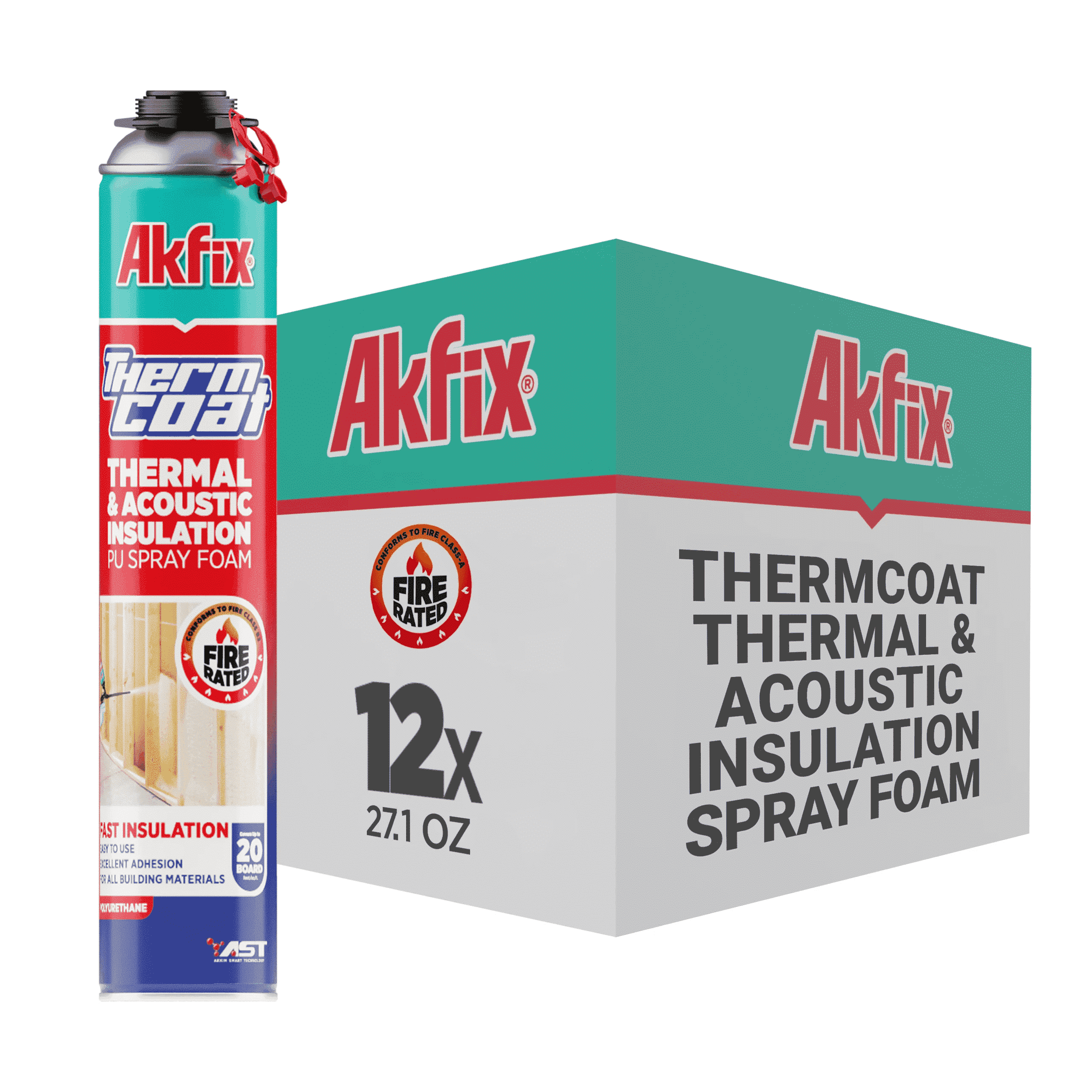 Akfix Thermcoat Waterproof Insulated Seal, Spray Foam Insulation