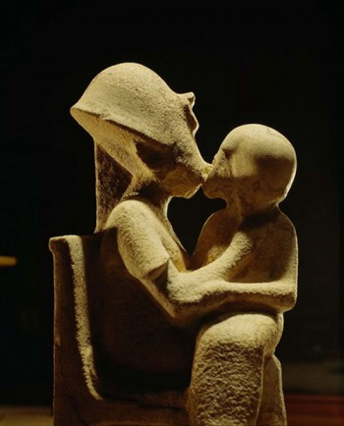 Akhenaten with child Egyptian Museum Amarna Cairo Egypt Canvas Art - Kenneth Garrett DanitaDelimont (15 x 18)