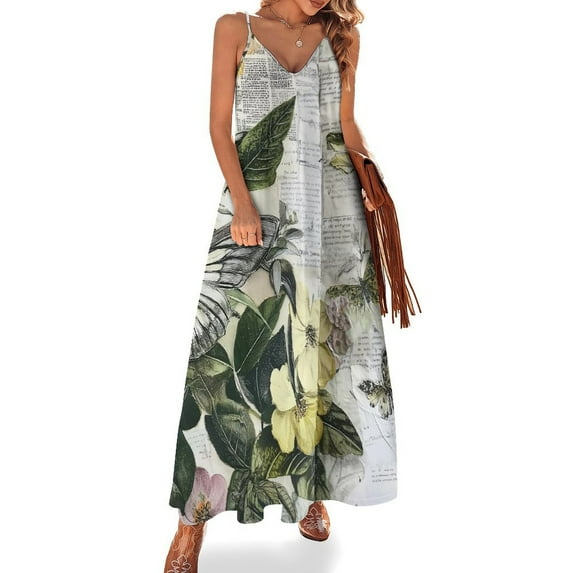 Akhi3152_A_beautifully_detailed_vintage_botanical_garden_fill_a3d063e9-4c34-4505-8c7c-dae739cdd25d_1 Women's Summer Dresses 2025 Beach Casual Sleeveless Floral Print Tank Loose Sundress