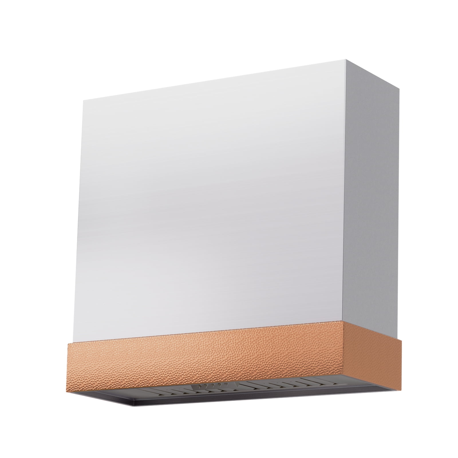 30 Inch Wall Mounted Stainless Steel Range Hood with Copper Trim