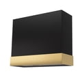 thumbnail image 1 of Akicon 600 CFM Wall Mounted Range Hood, Stainless Steel Range Hood 36 inch, Energy Saving, Ducted Kitchen Hood for Cooking, Powerful Vent Motor, Jet Black with Gold, 1 of 7