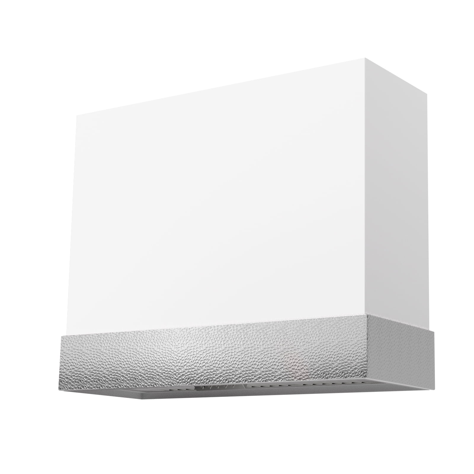 Akicon 600 CFM Wall Mounted Range Hood, Stainless Steel Range Hood 36 inch, Energy Saving, Ducted Kitchen Hood for Cooking, Powerful Vent Motor, Signal White with Nickel