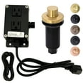 Akicon Air Switch Kit for Garbage Disposal, Dual Outlet Sink Top