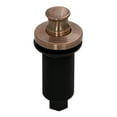 thumbnail image 1 of Akicon Antique Copper Garbage Disposal Air Switch Kit with Sink Top Waste Disposal On/Off Push Button with Brass Cover and Plastic, 2-1/2" Max Countertop Thickness, 1 of 4