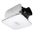 thumbnail image 1 of Akicon Bathroom Exhaust Fan with Light, 15W Dimmable LED Light with 5W Night Light Ceiling Fans, 90 CFM, 1.5 Sones Ventilation Fan, Square, Silver, 1 of 10