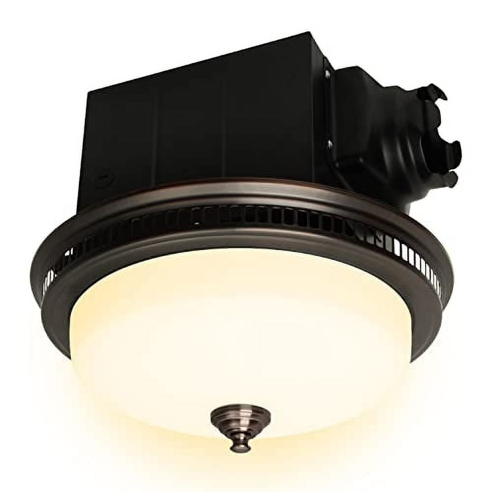 Akicon Bathroom Exhaust Fan with Light, Ultra Quiet 110 CFM 1.5 Sones ...