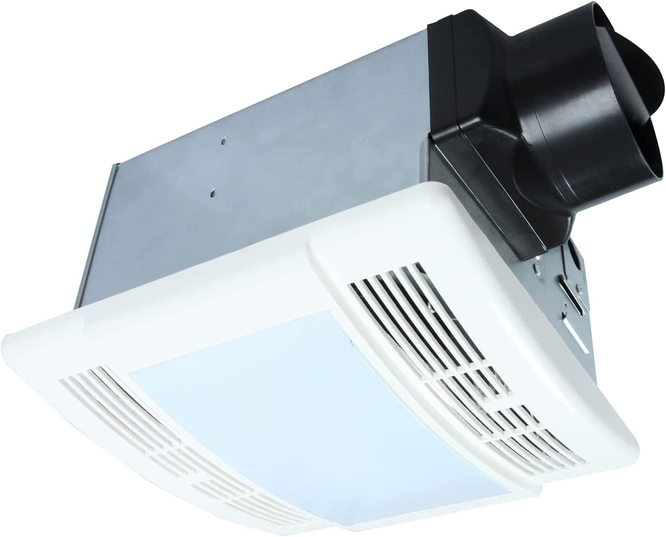 Akicon Bathroom Exhaust Fan with Light, Ultra Quiet 90 CFM 1.5 Sones ...