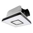 Akicon Bathroom Exhaust Fan with Shower Light, 90 CFM, 1.5 Sones Bathroom Fan Light Combo, 18W