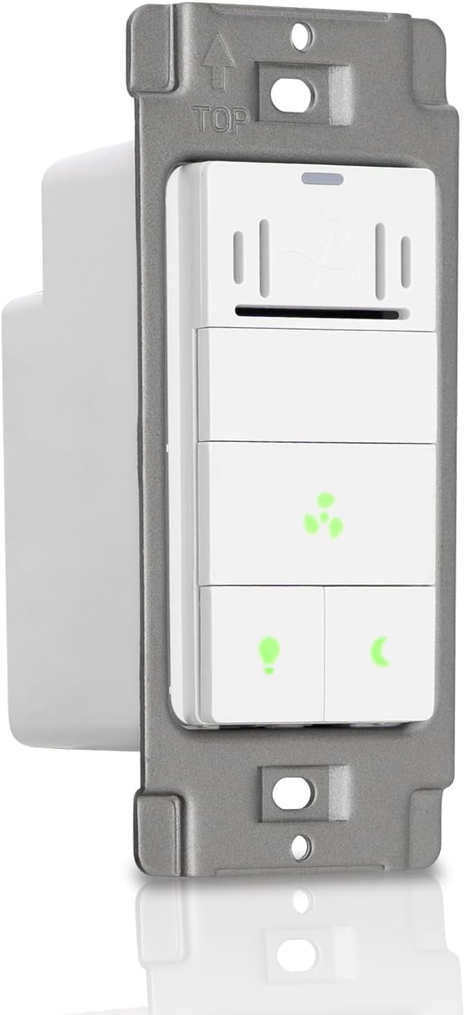 Akicon Humidity Sensor and Light Switch for Bathroom Exhaust Fan ...