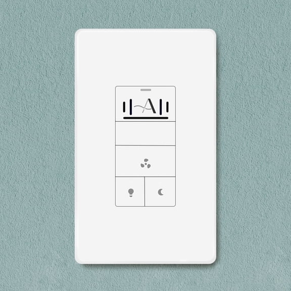 Akicon Humidity Sensor Light Switch with Night Light Radar Sensor Plate,Timer Switch for Bathroom Exhaust Fan, UL Listed, White