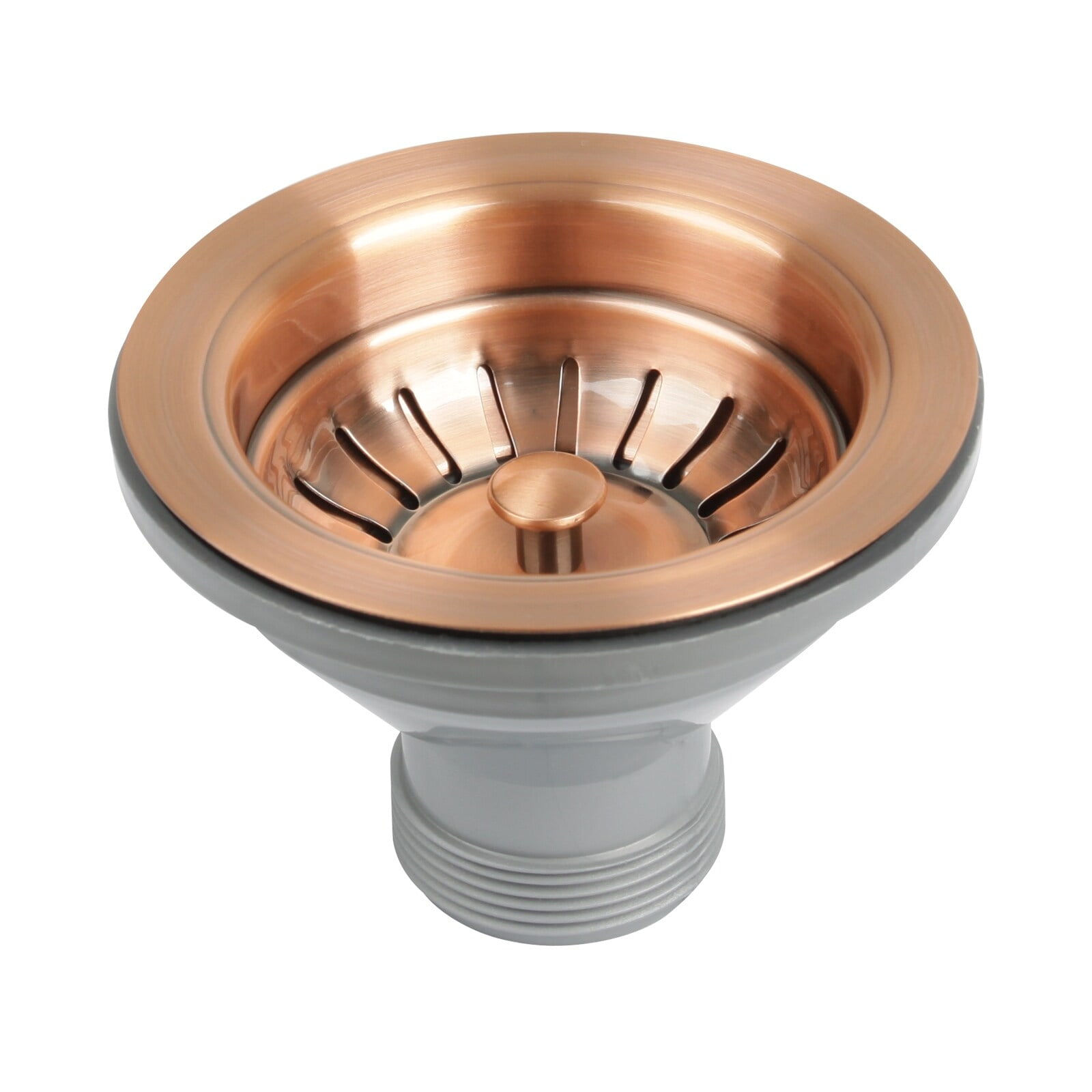 Copper and Plastic Kitchen Sink Basket Strainer Drain