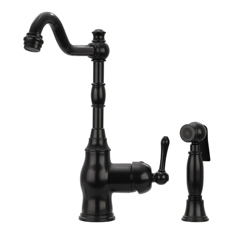 Akicon Copper Kitchen Faucet - One-Handle With Side Spray, Brass Construction, 5 Year Warranty