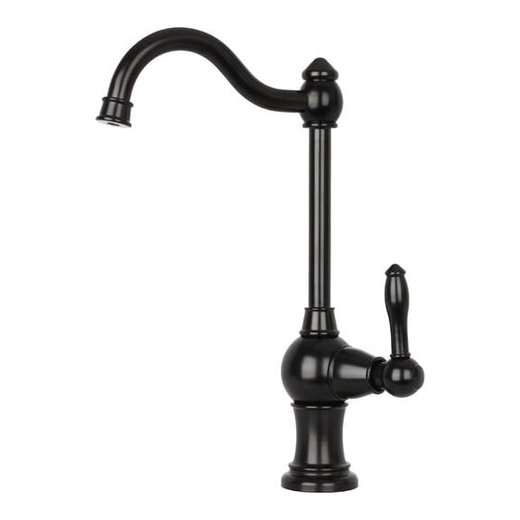 Akicon Cold Water Only Water Filter Faucet, Lead-Free Brass Body, Compatible with RO & Water Filtration System, Non-Air Gap,  Matte Black
