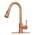 thumbnail image 1 of Akicon One-Handle Pull-Down Copper Kitchen Faucet - 16", 1 of 5