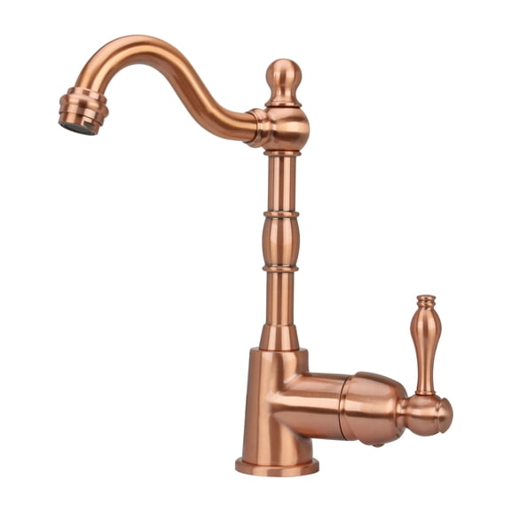 Akicon One-Handle Widespread Kitchen Bar Faucet Copper Copper Finish