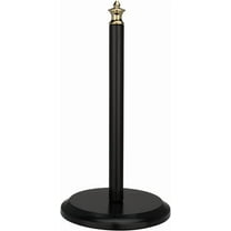 Akicon Paper Towel Holder Roll Dispenser Stand for Kitchen Countertop & Dining Room Table 14" Height (Black and Gold)