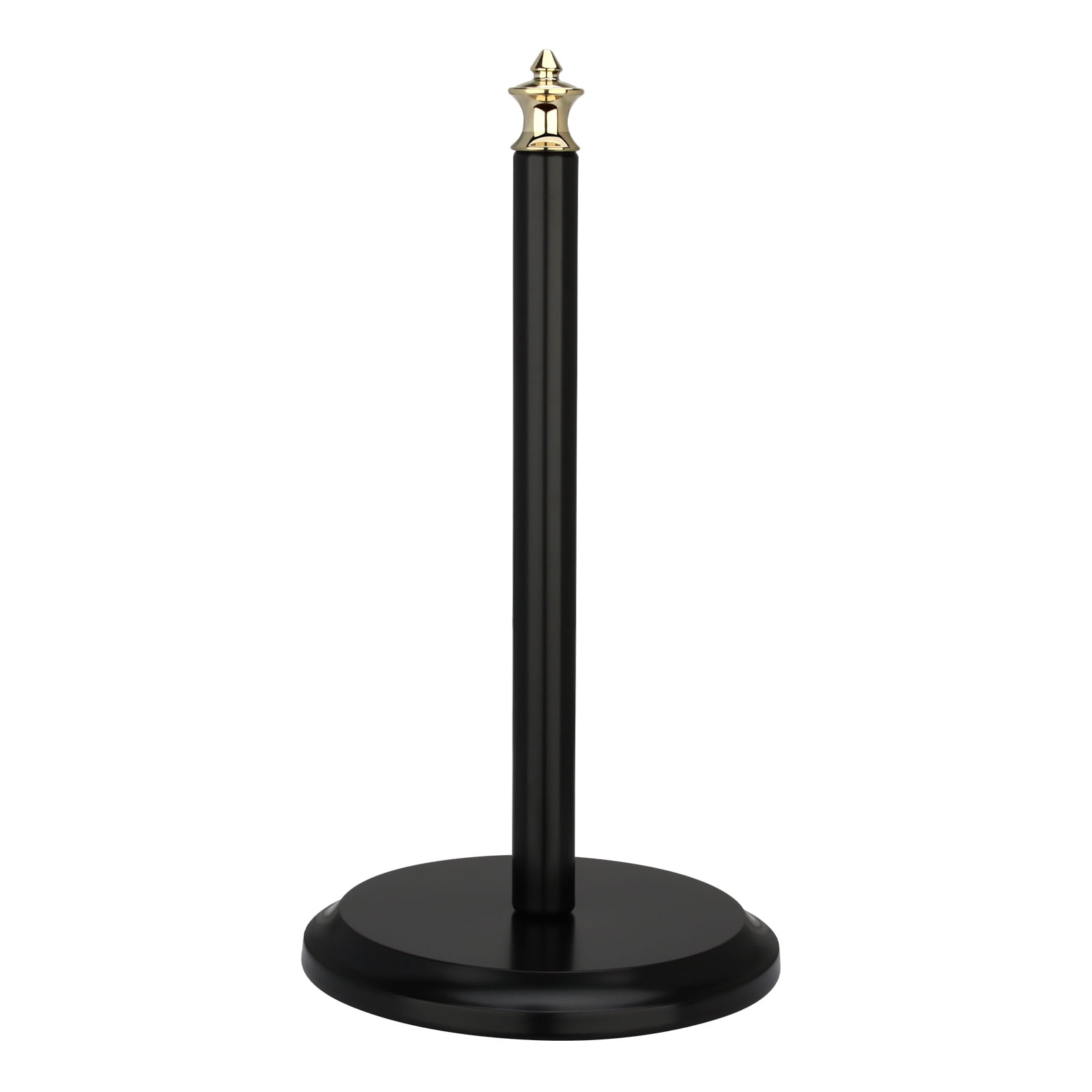 Akicon Paper Towel Holder Stand for Kitchen Countertop & Dining Room Table (Black Gold, Classical)