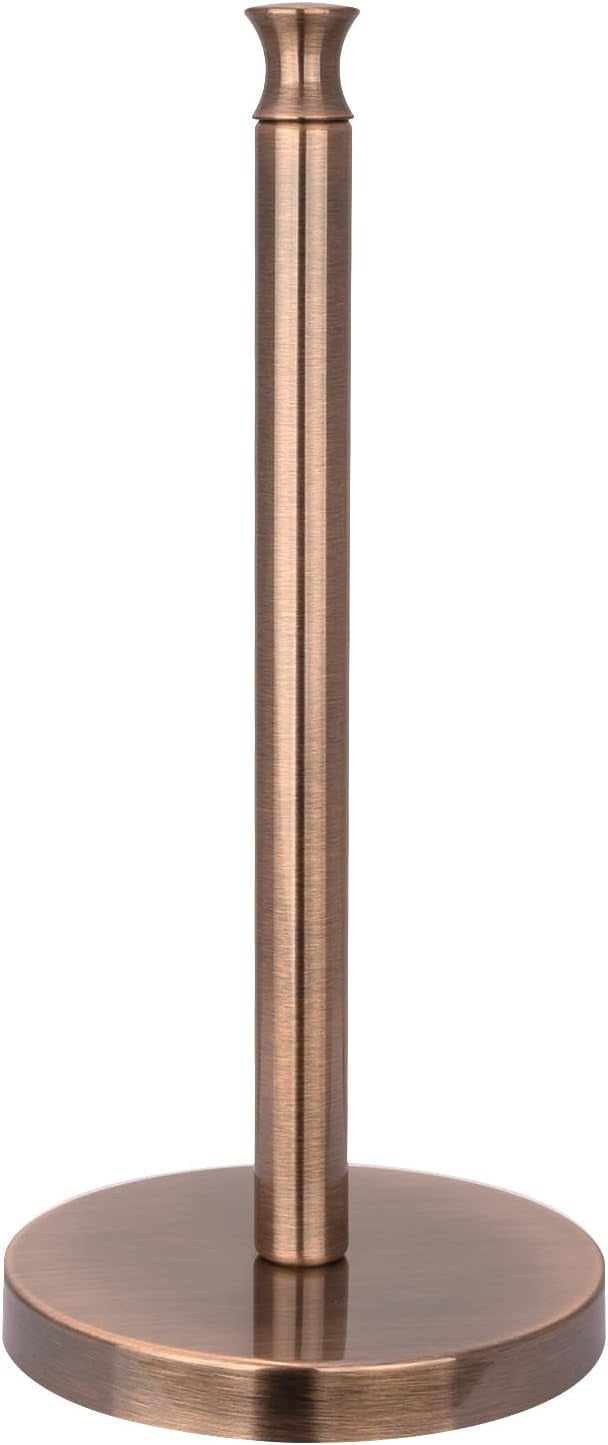 Akicon Paper Towel Holder Roll Dispenser Stand for Kitchen Countertop & Dining Room Table Modern Style, Antique Copper