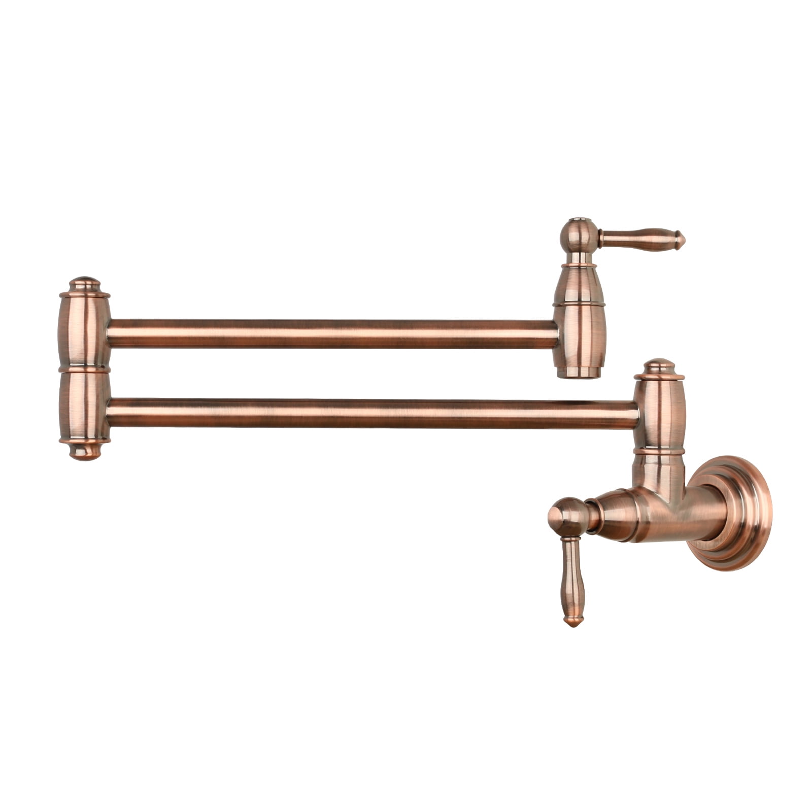 Antique Copper Brass Wall-Mounted Pot Filler Faucet