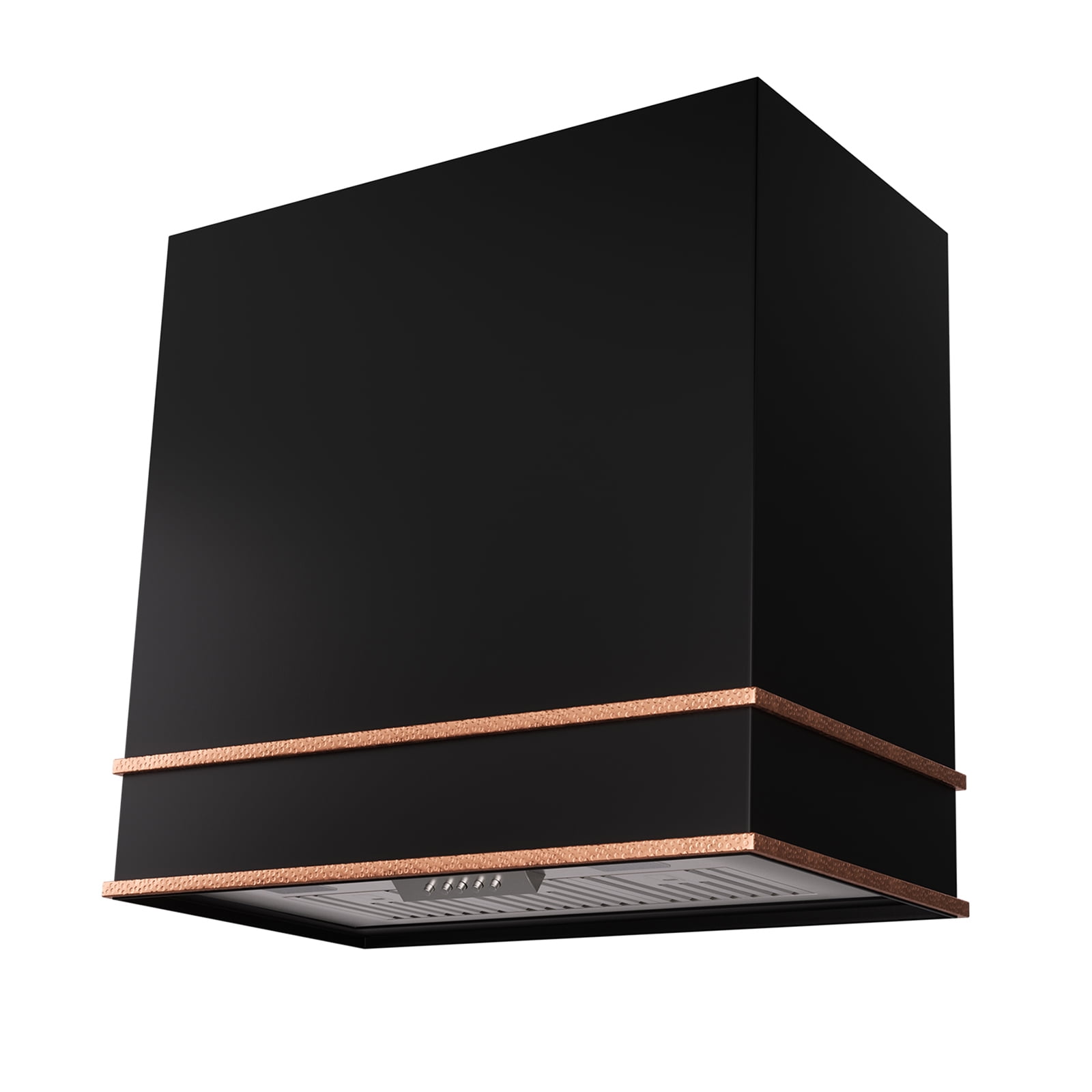 30'' Black and Copper Stainless Steel Wall Mounted Range Hood