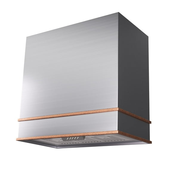 Akicon Range Hood 30 Inch, 600 CFM Ducted Vent Hood, Stainless Steel Box Kitchen Hood with 2 LED Lights, Removable Baffle Filters, Stove Hood Vent for Kitchen, 3 Speeds, Wall Mounted (AK-HS30HB-BSC)