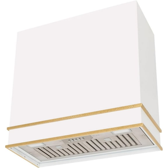 Akicon Range Hood 36 Inch, 600 CFM Stainless Steel Vent Hood with Powerful Range Hood Insert, Modern Square Kitchen Hood with 3 Speed Control, LED Lights, Baffle Filters, Wall Mounted (AK-HS36HA-SWG)