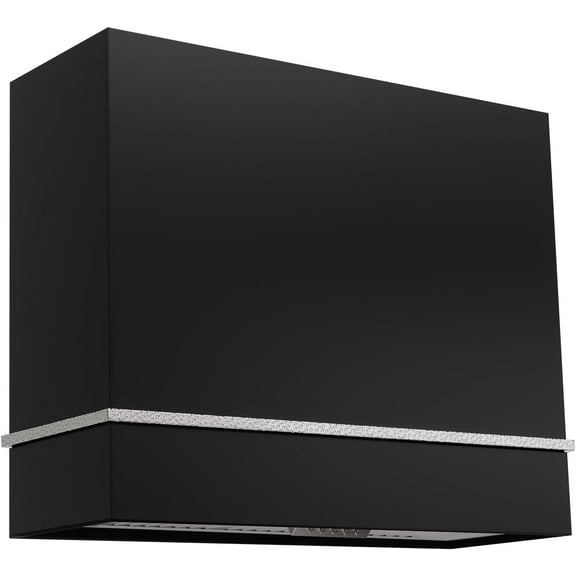 Akicon Range Hood 36 Inch, 600 CFM Stainless Steel Vent Hood with Powerful Range Hood Insert, Modern Square Kitchen Hood with 3 Speed Control, LED Lights, Baffle Filters, Wall Mounted (AK-HS36HA-JBN)