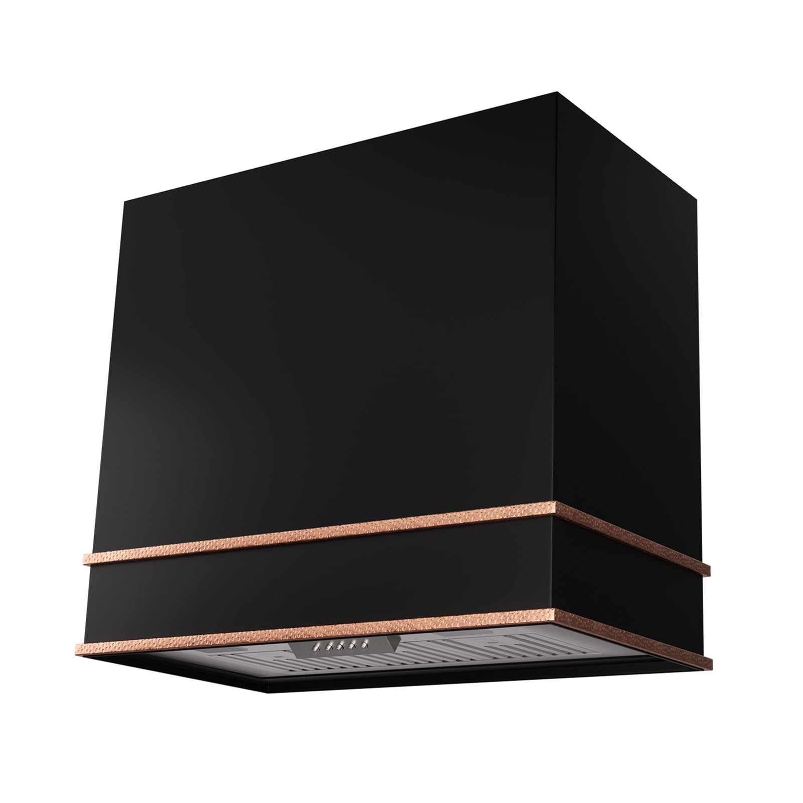 36'' Black and Copper Stainless Steel Wall Mounted Range Hood