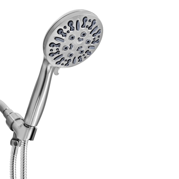 Akicon Shower Head with Handheld, 9-Setting High Pressure Handheld Shower Head with 60" Stainless Steel Hose, Built-in Pause Mode & Power Jet Wash, Showerhead for Bathroom