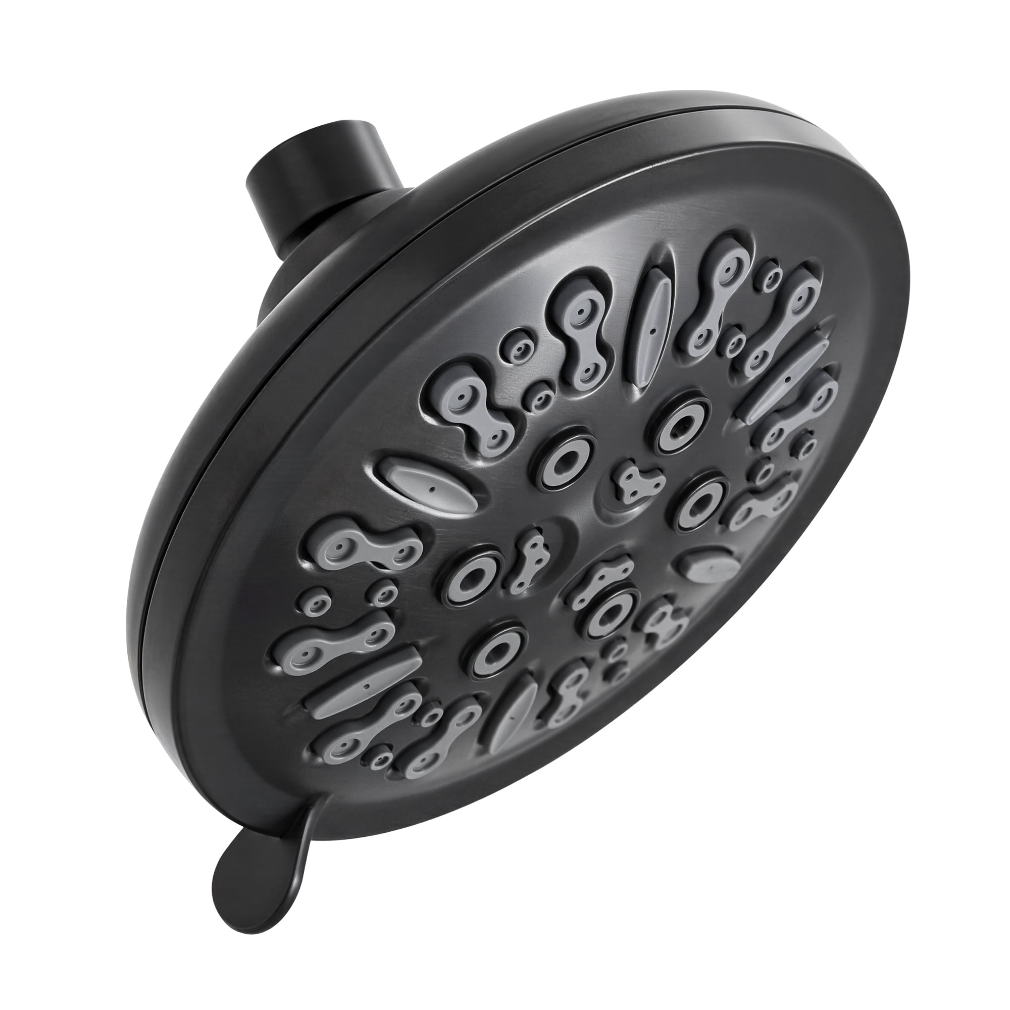 Akicon Shower Head High Pressure Rain Shower Head, 8-Setting 5.5 Inch Fixed Showerhead with Adjustable Angle, Anti-Clogging Nozzles, Easy Install, Excellent Replacement for Bathroom