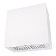 thumbnail image 1 of Akicon Stainless Steel Range Hood, Modern Box Ducted Kitchen Hood with Powerful Vent Motor, Wall Mount, 30"W*30"H*14"D, Signal White, 1 of 9