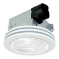 thumbnail image 1 of Akicon Ultra Quiet Bathroom Exhaust Fan with LED Light 80CFM 2.0 Sones Round Bathroom Ventilation Fan with Frosted Glass Cover Satin White, 1 of 6