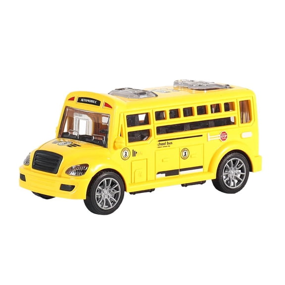 Akifronte Bus Toy Opening Door School Bus Model Birthday Gift for Boys Hot C2