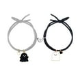 thumbnail image 1 of Akifronte Magnetic Matching Bracelet Cute Ghost Heart Couple Bracelet Set Adjustable Braide Rope Bla White Ghost Pendant Bracelet Jewelry Gift Women Men, 1 of 1