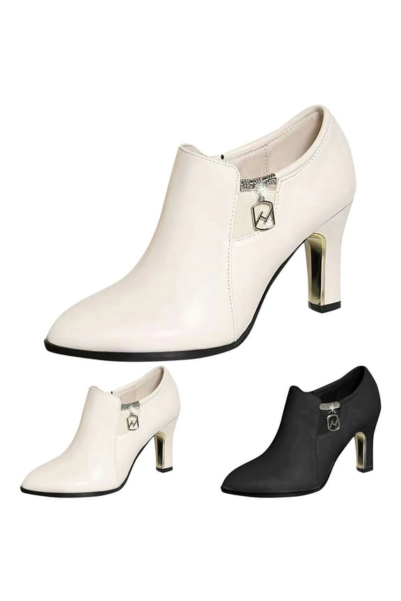 Ankle Boots for Women Women's Fashion Platform Boots Lace Up Slip on Elastic Ankle Booties (White,7)