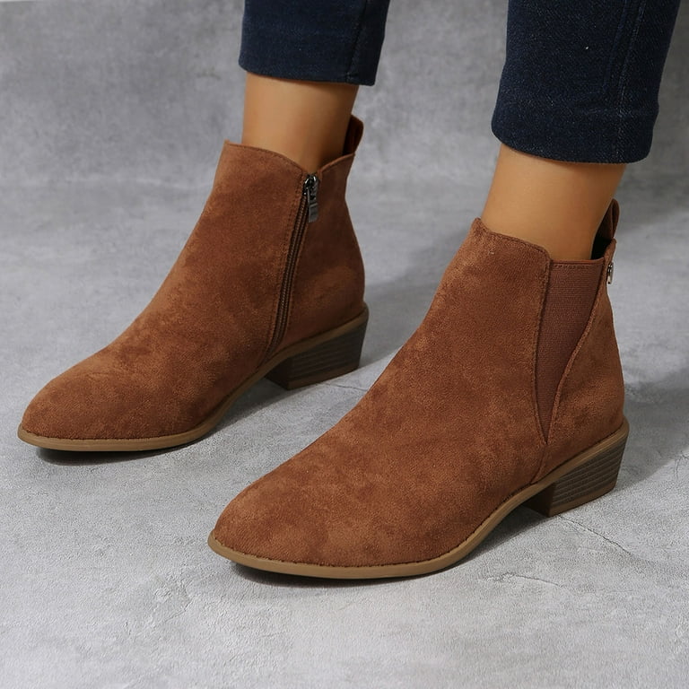 Brown bootie wedges hotsell