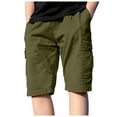 thumbnail image 1 of Akiihool Athletic Shorts for Boys Uniform Shorts Summer School Stretch Pull On Drawstring Comfy Shorts (AG,6-7 Years), 1 of 5