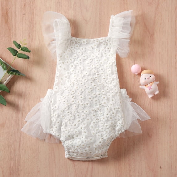Akiihool Babies' Short Sleeve Thermal Bodysuits for Summer (Z11-White,12-18 Months)