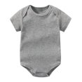 thumbnail image 1 of Akiihool Baby Bodysuit Short Sleeve Baby Girls' Short Sleeve Onesies Bodysuits (Grey,18-24 Months), 1 of 3